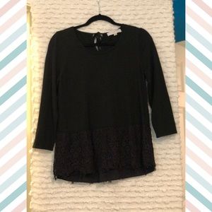 Black Lace Blouse